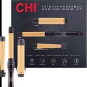 Brand new CHI Interchangeable Curling Wand Kit